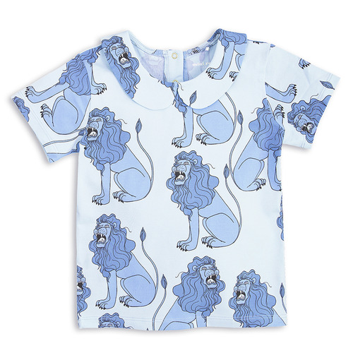 M[50%]Lion Collar T-shirtlight blue