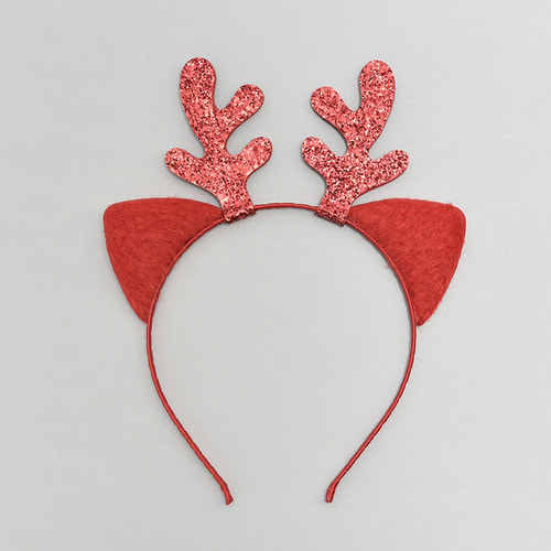 [재입고]Reindeer Headband-Red