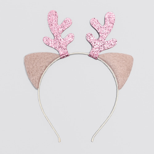Reindeer Headband-Pink
