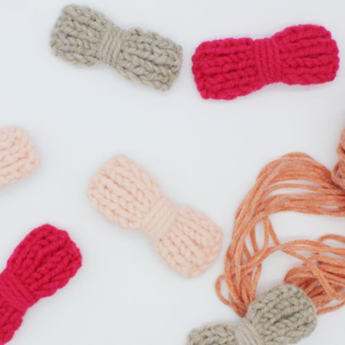 Knitting Big ribbon Hairclip (3 colors)