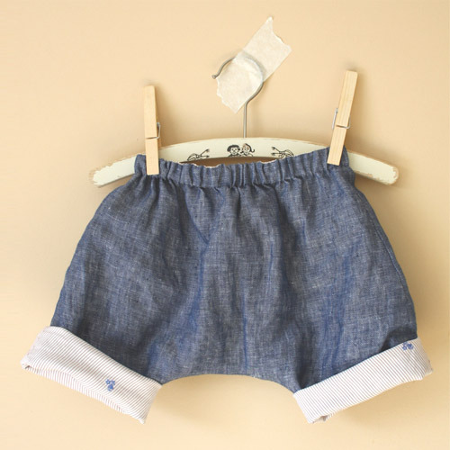 Linen Shorts-reversible
