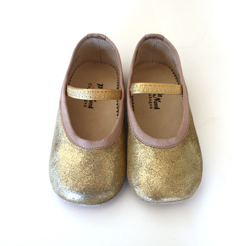 Ballerina Shoes-vintage gold