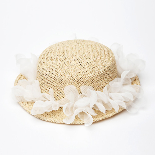 Floral Hat-White