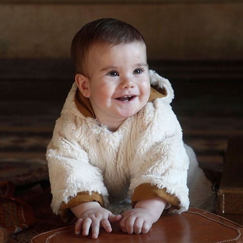 [60%]Baby Snow Overall-white fur