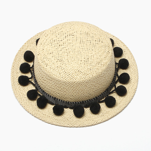[30%]Pompom Hat-black