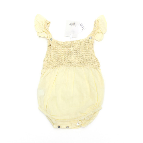 [50%]BabyBody knittedwith flounce-yellow(last-18/24m)