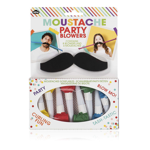 Moustache Party Blowers