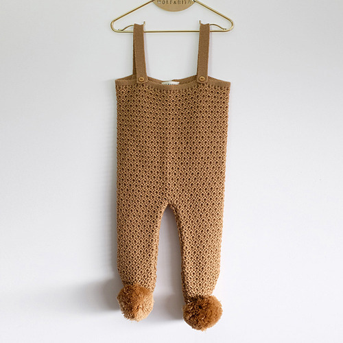 [50%]BabyFeet knit legging Emanuel_camel